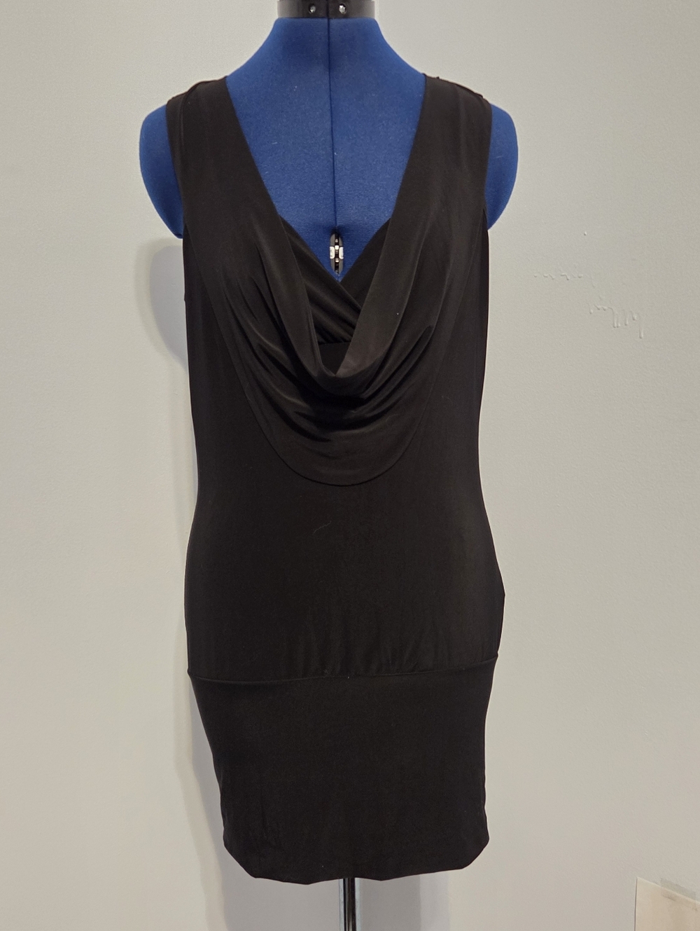 Y2K Black Knit Backless Tank Top Size XL
